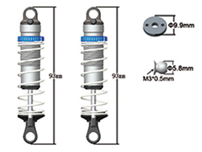 MA364 Shock Absorbers Rear AM10SC