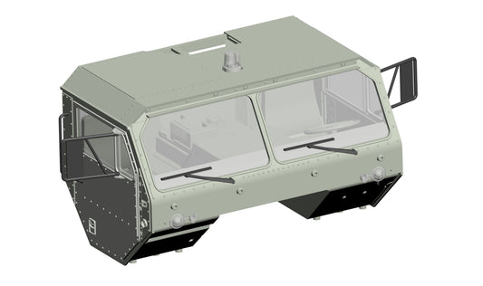Fahrerkabine Complete Green For 8x8 Truck