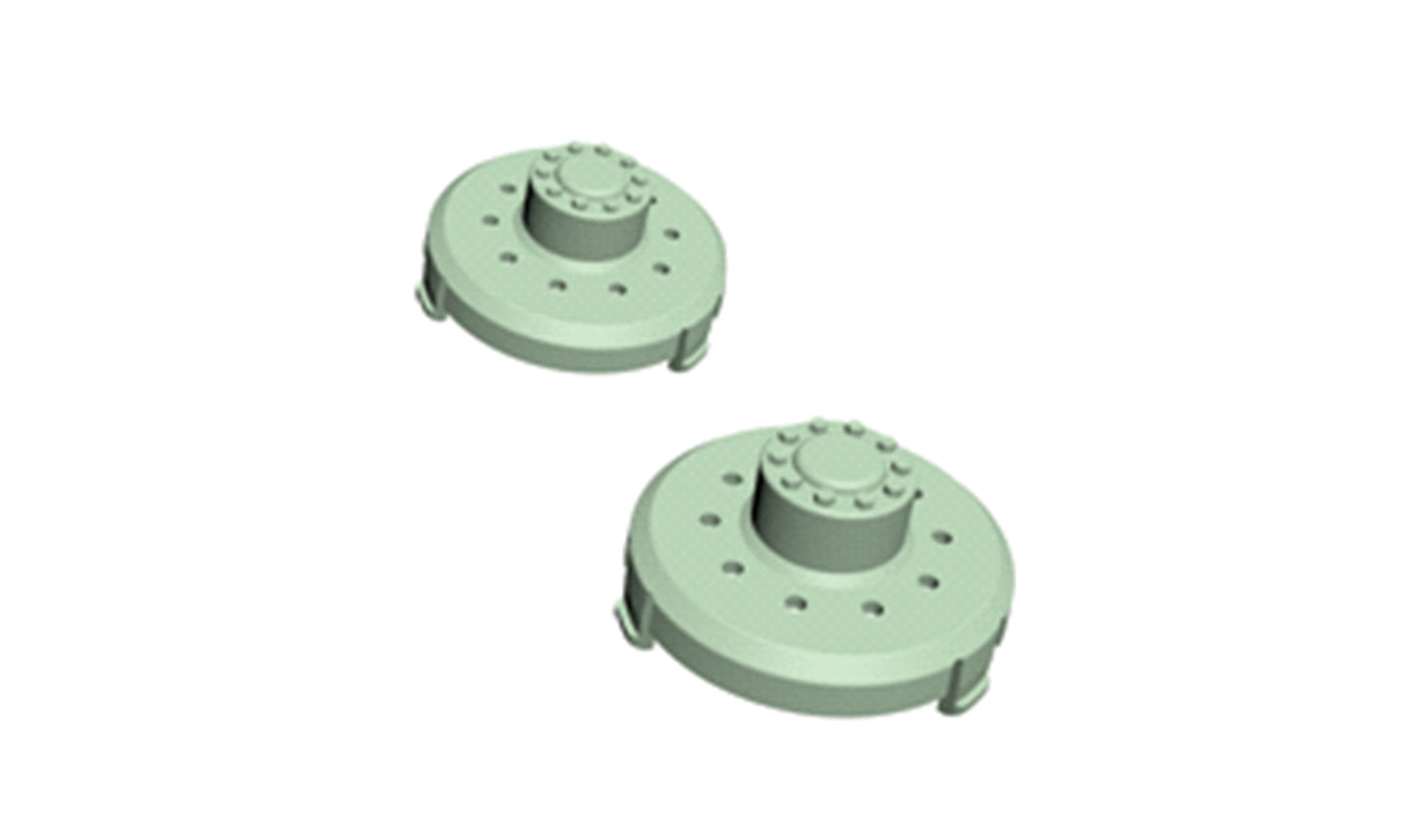 Wheel Caps Green For 8x8 Truck