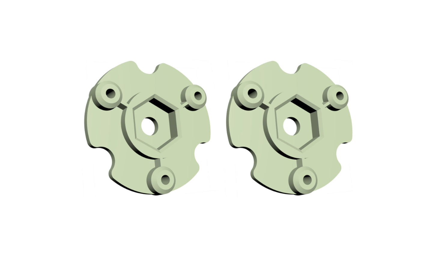 Radnabe 2 Stück For 8x8 Truck Green