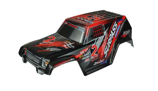 Truck Body Shell Red 1:12