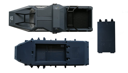 Body Shell, Chassis & Akkufachabdeckung Gray