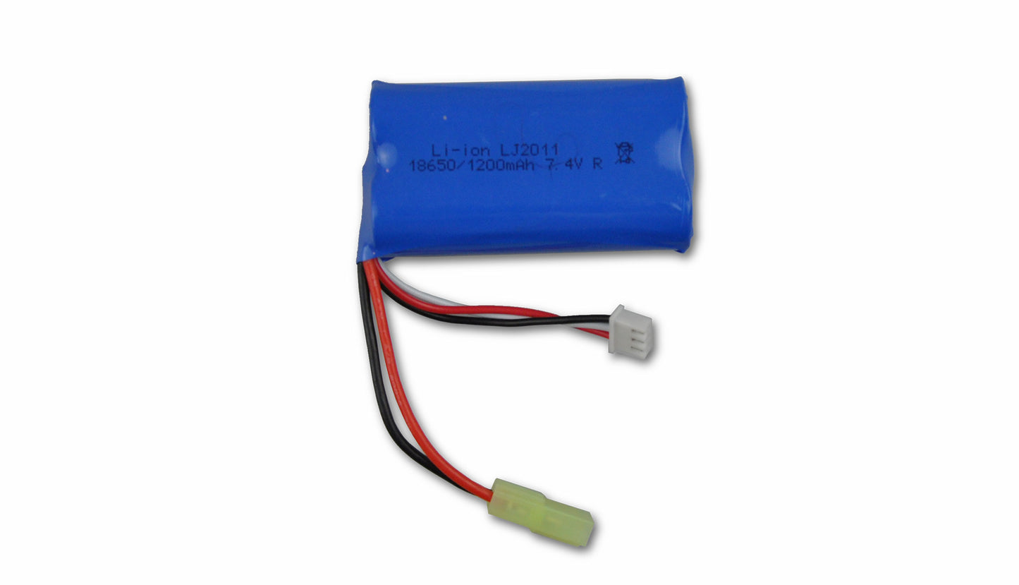 Li-Ion Battery 7,4V 1200mAh, Mini-Tamiya Connector