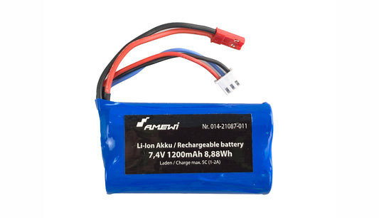 Li-Ion Battery 7,4V 1200mAh, BEC-Connector