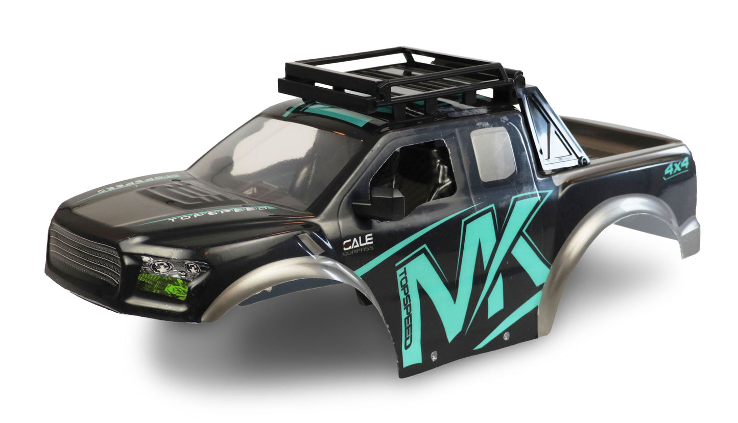 Body Shell Black/Blue Warrior