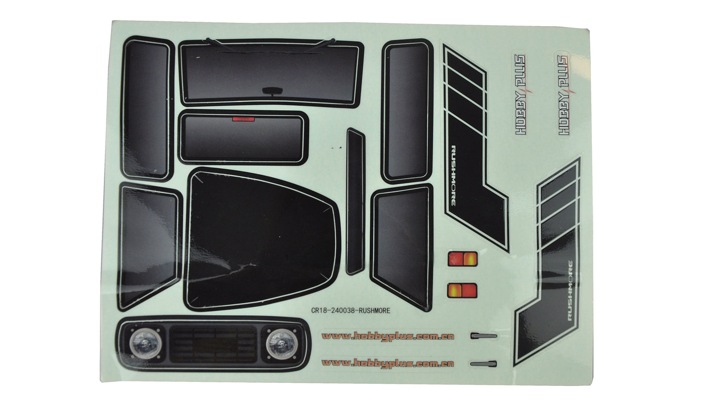 AM18 Rushmore Lexan Body Shell Gray metallic