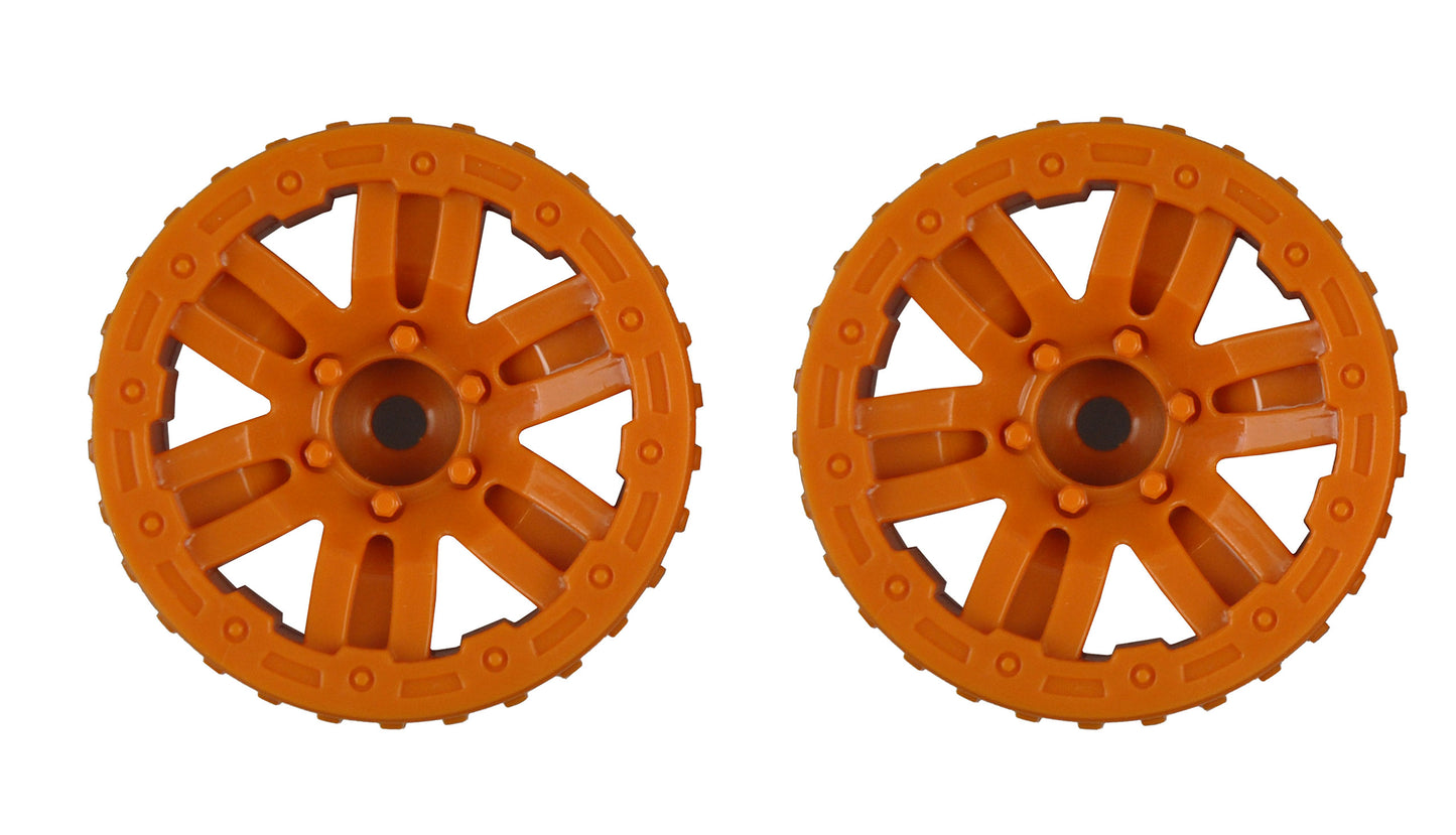 Wheels Orange Dirt Climbing SUV/Pick-Up, 2 Stück