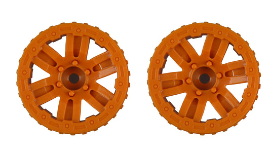 Wheels Orange Dirt Climbing SUV/Pick-Up, 2 Stück
