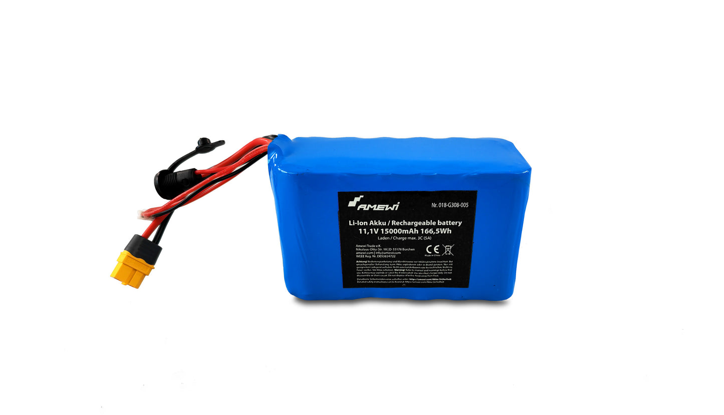 Li-Ion Battery 3S 11,1V 15.000mAh XT60