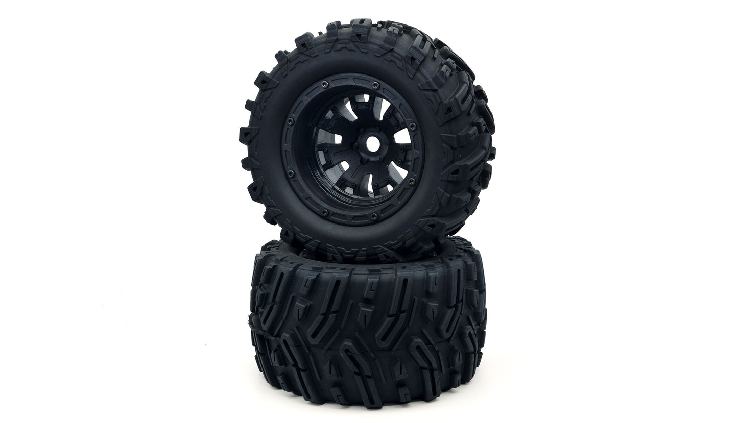 Komplettrad Set Black Mammoth, 2 Stück