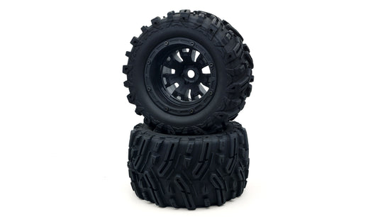 Komplettrad Set Black Mammoth, 2 Stück