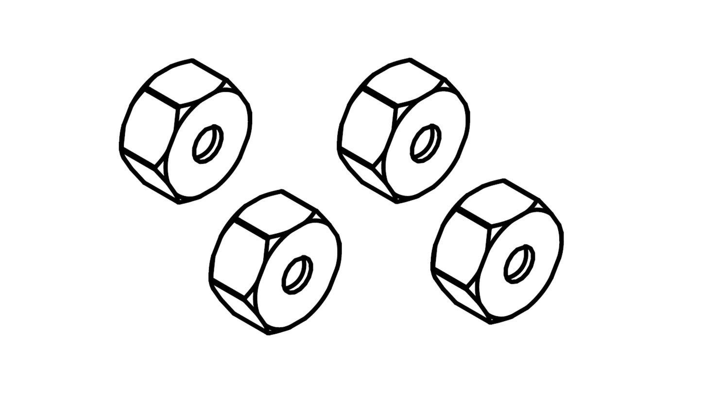 Radmitnehmer Plastic, 4 Stück