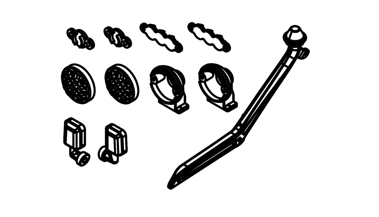 Body Shell Anbauteile Set 2