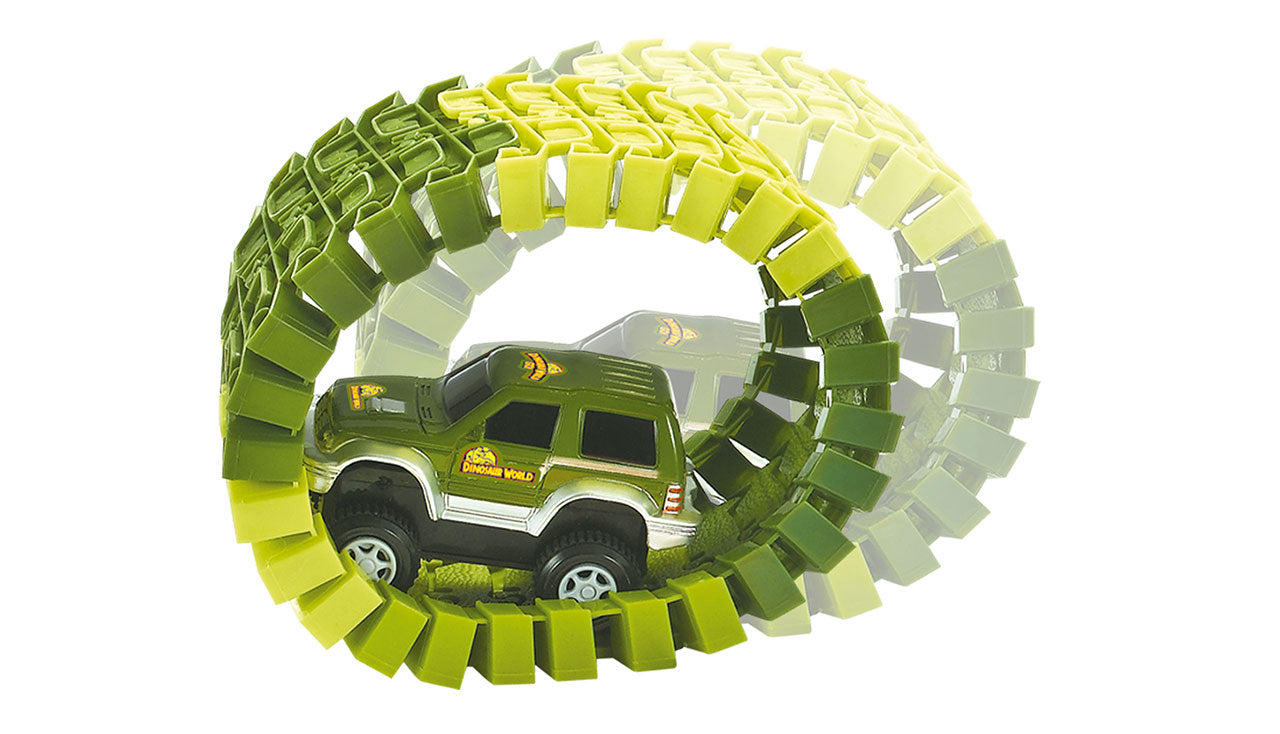 Magic Traxx Dino-Park, Mini Set With Tunnel 109-teilig