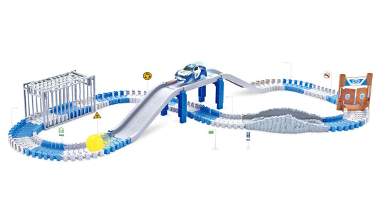 Magic Traxx Polizei Strecke 139-teilig With Polizeifahrzeug