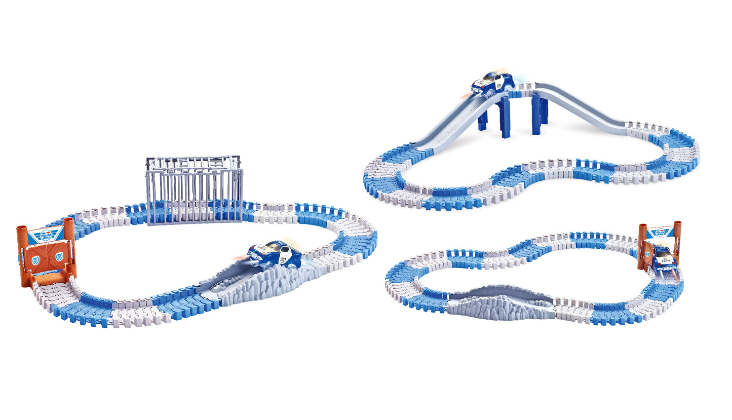 Magic Traxx Polizei Strecke 139-teilig With Polizeifahrzeug