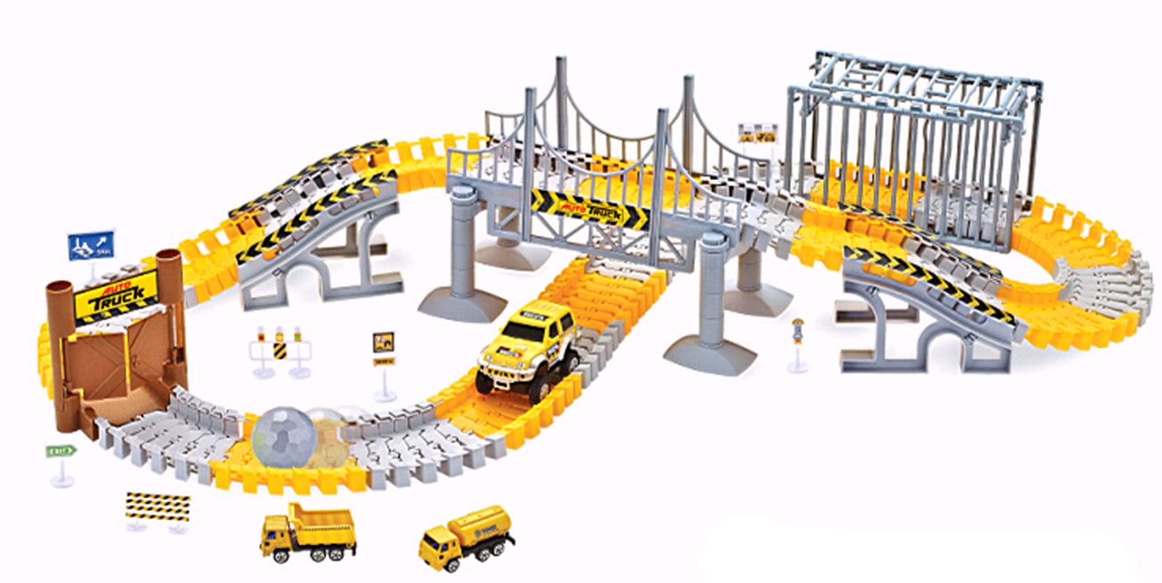 Magic Traxx Baustelle 160-teilig With Vehicle