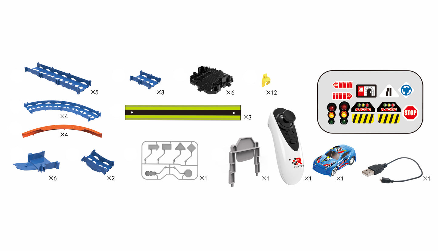 RC Magic Traxx Glow 50-teilig With Rennfahrzeug