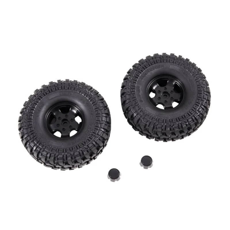 1/10 LC80 FCX10 - WHEEL ASSEMBLY 1PAIR (25 degrees)