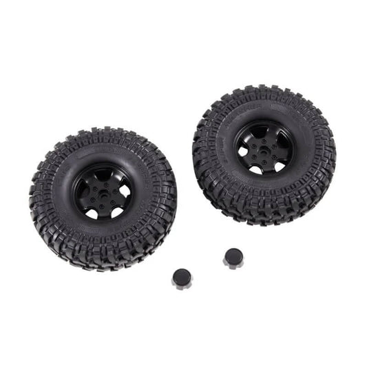 1/10 LC80 FCX10 - WHEEL ASSEMBLY 1PAIR (25 degrees)