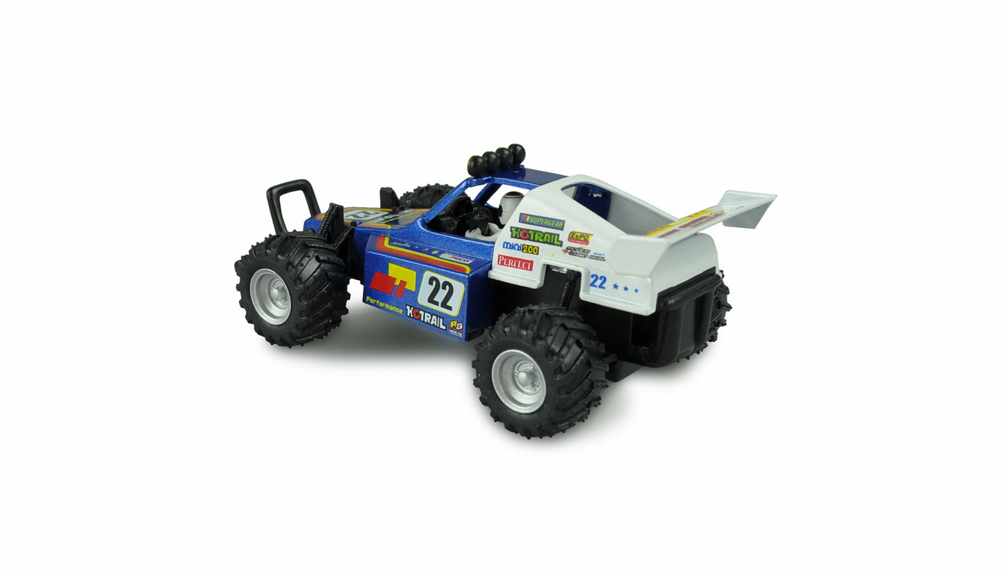Rückzug Druckguss Turbo Buggy 1:32, 12er Set im Display