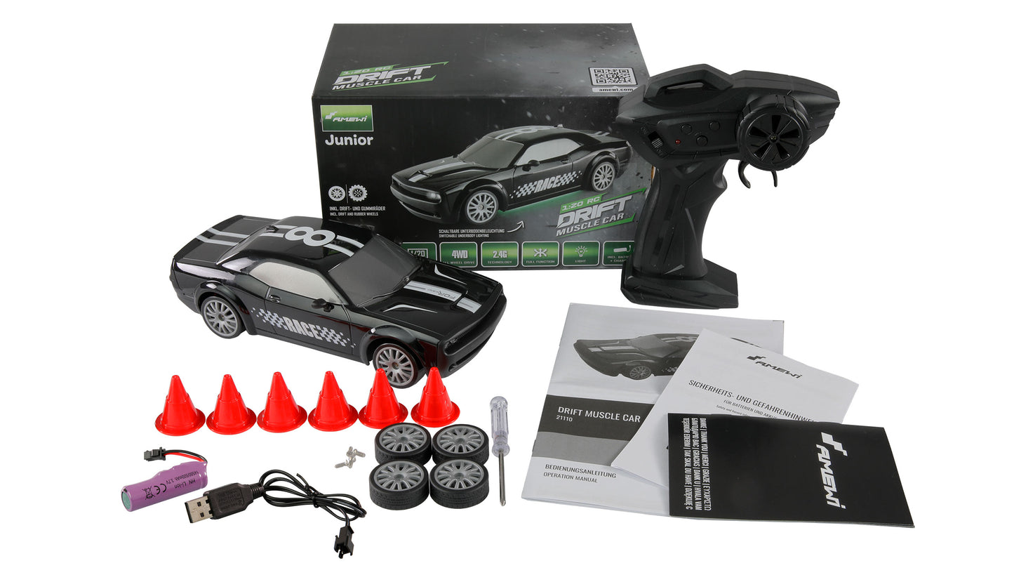 Drift Muscle Car 4WD 1:20 RTR Black