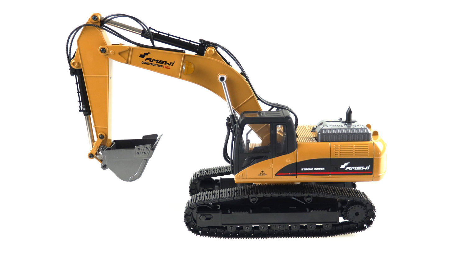 G704E Vollmetall Excavator im Lederoptik-Koffer 1:14 RTR