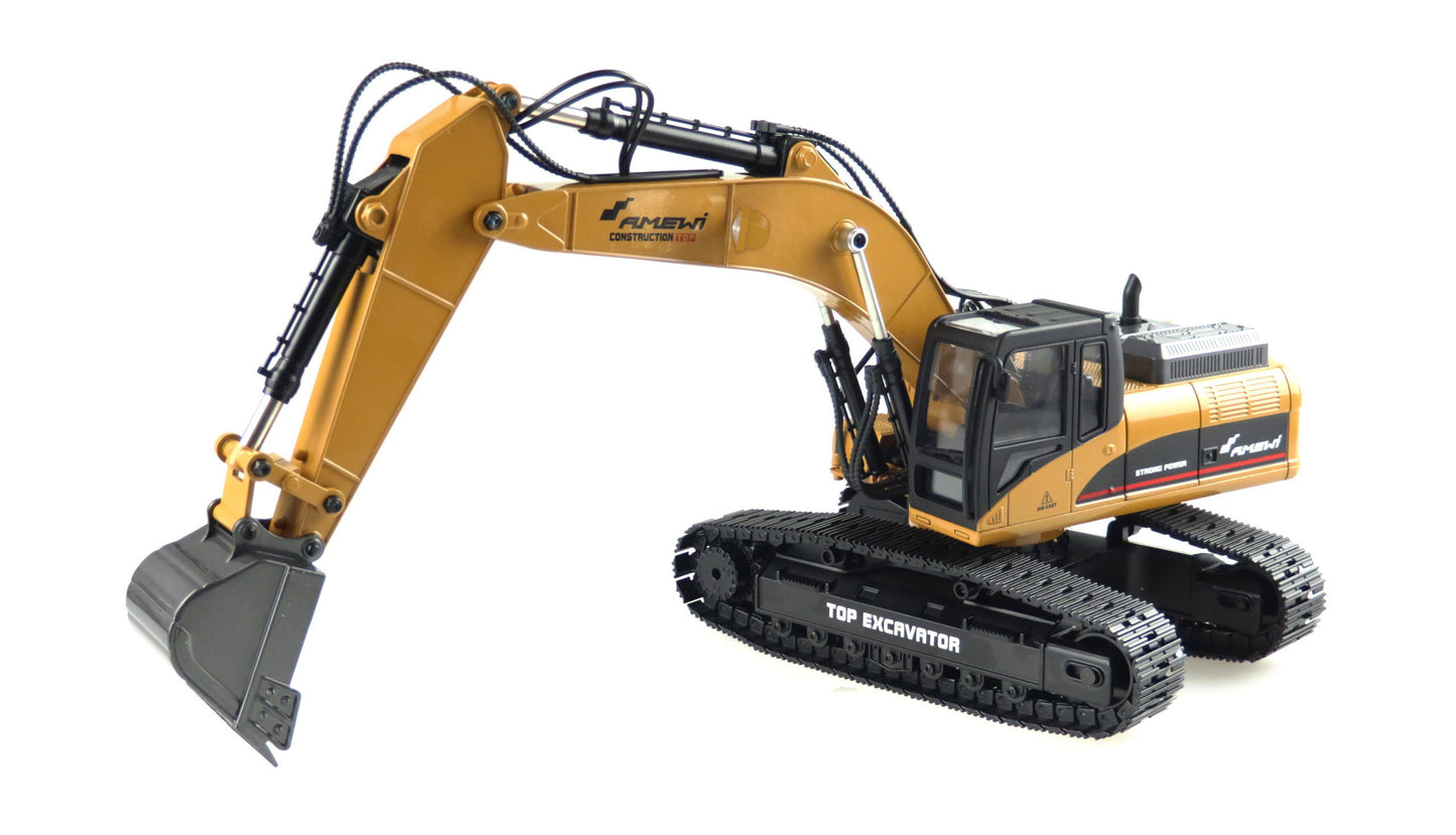 G704E Vollmetall Excavator im Lederoptik-Koffer 1:14 RTR