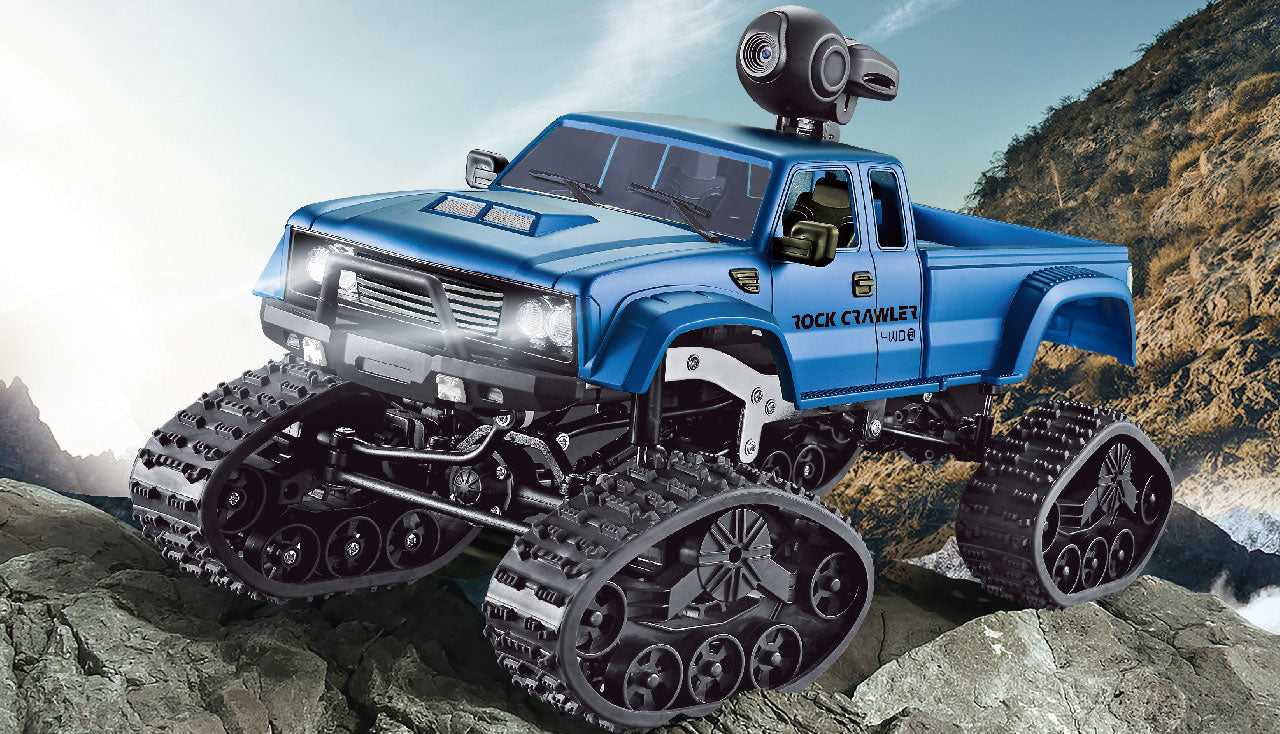 Pick-up Truck FPV With Rädern & Ketten 4WD 1:16 RTR Blue