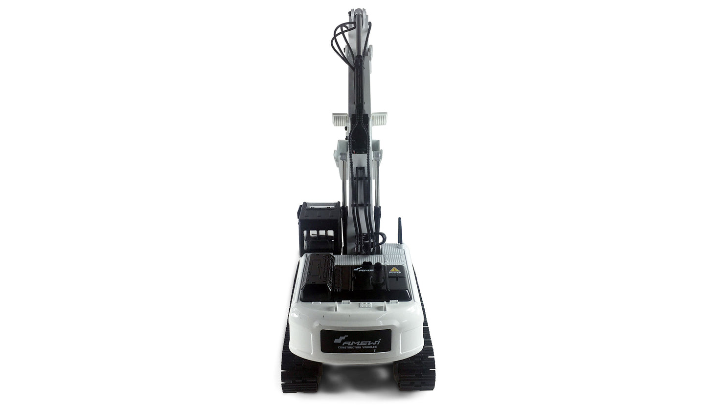 G704E Vollmetall Excavator 1:14 RTR White