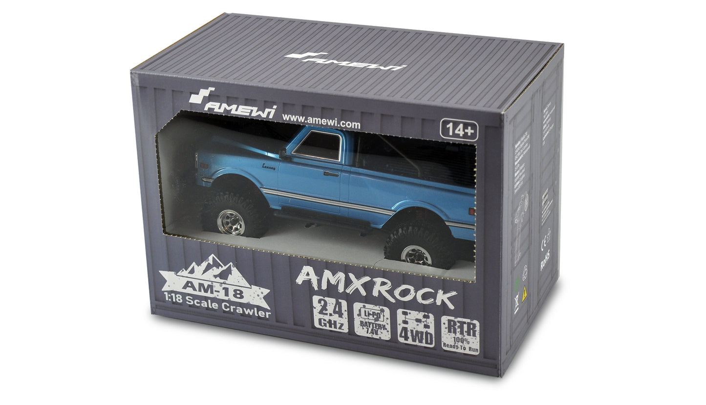 AMXRock AM18 Scale Crawler Off-Road Vehicle 1:18 RTR Blue