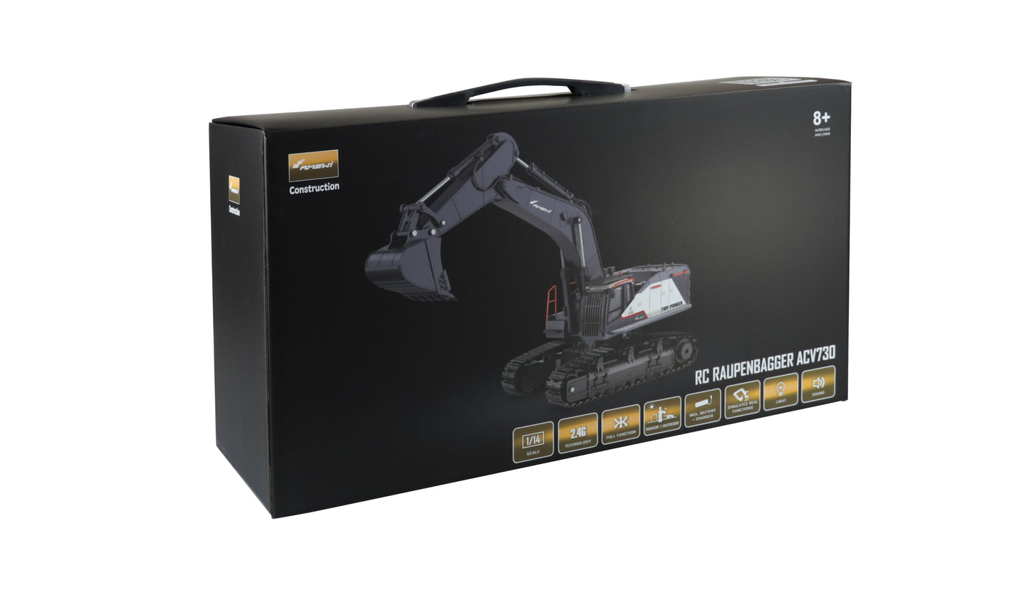 ACV730 V2 Raupenbagger 1:14 RTR White