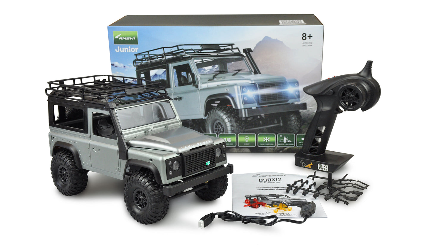 Land Rover Defender 90 Scale-Off-Road Vehicle 4WD 1:12 RTR