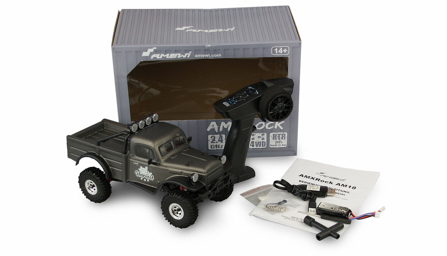 AMXRock AM18 Harvest Scale Crawler 1:18 RTR Gray