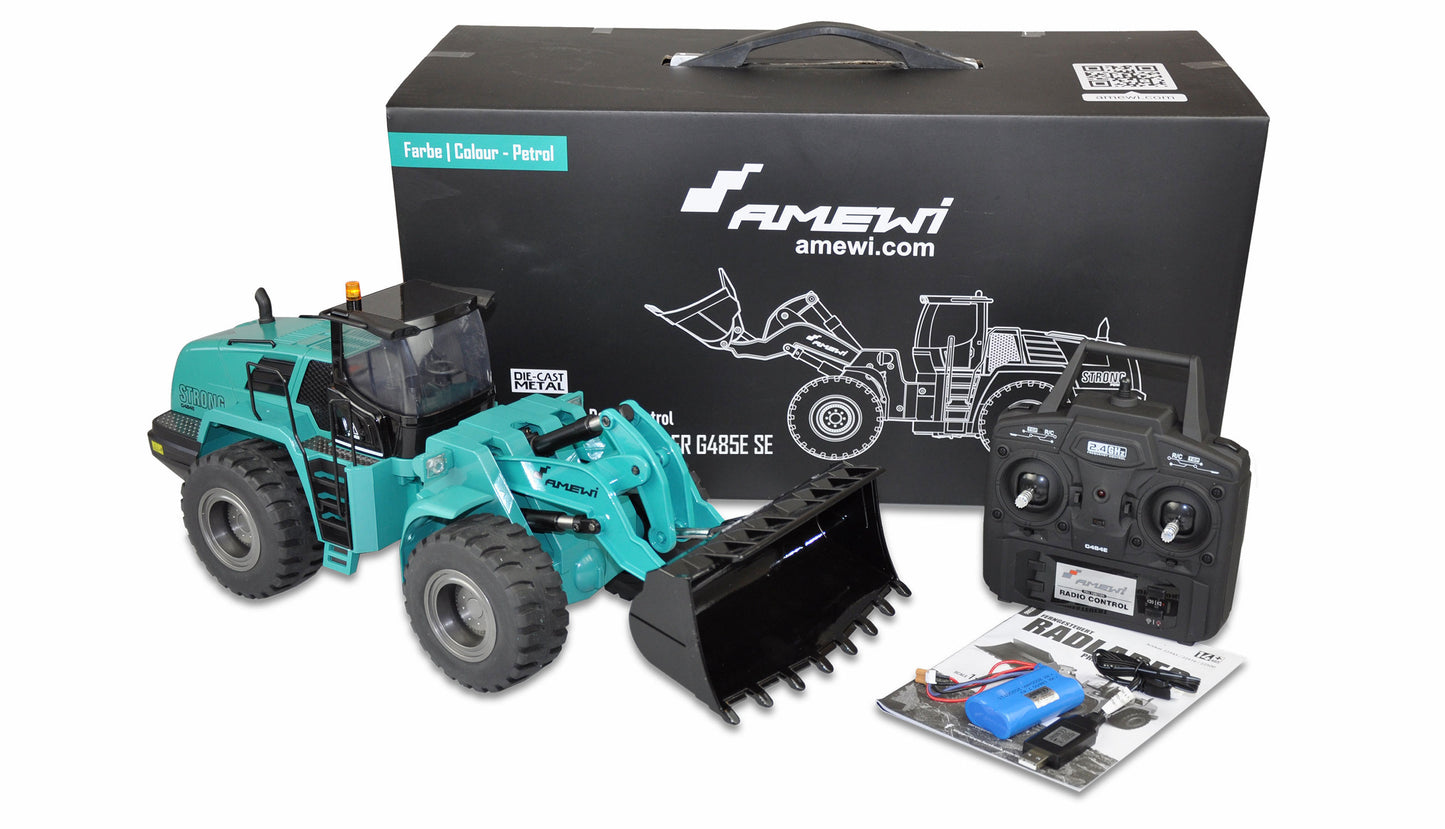 Wheel Loader G485E SE Teilmetall 10-Kanal 1:14 RTR petrol