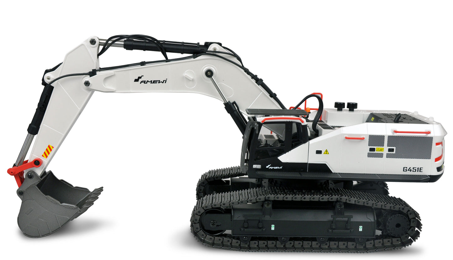 G451E Teilmetall Excavator 1:14 RTR White