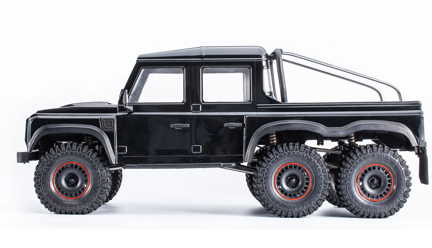 AMXRock RCX10.3B Scale Crawler 6x6 Pick-up 1:10 ARTR Black