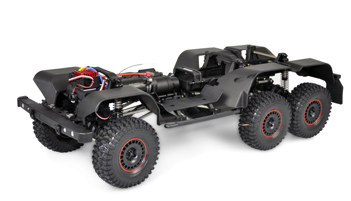 AMXRock RCX10.3B Scale Crawler 6x6 Pick-up 1:10 ARTR Black