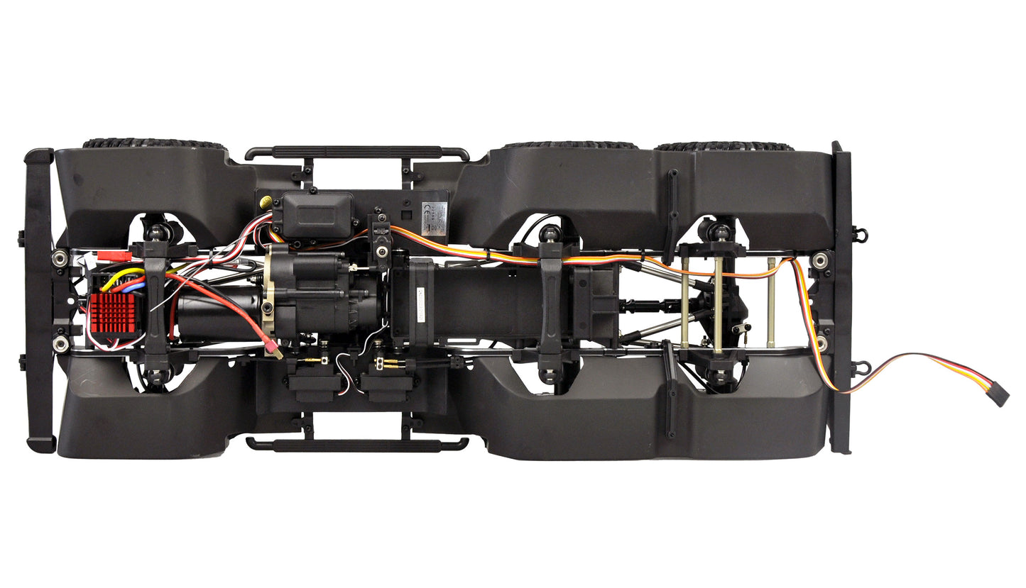 AMXRock RCX10.3P Scale Crawler 6x6 Pick-up 1:10 ARTR Black