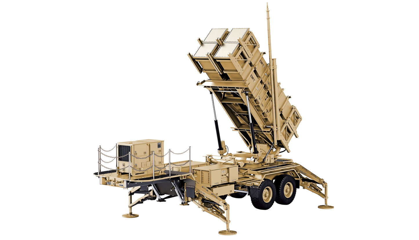 U.S. M747 Sattelauflieger Raketenwerfer 1:12 Kit sand