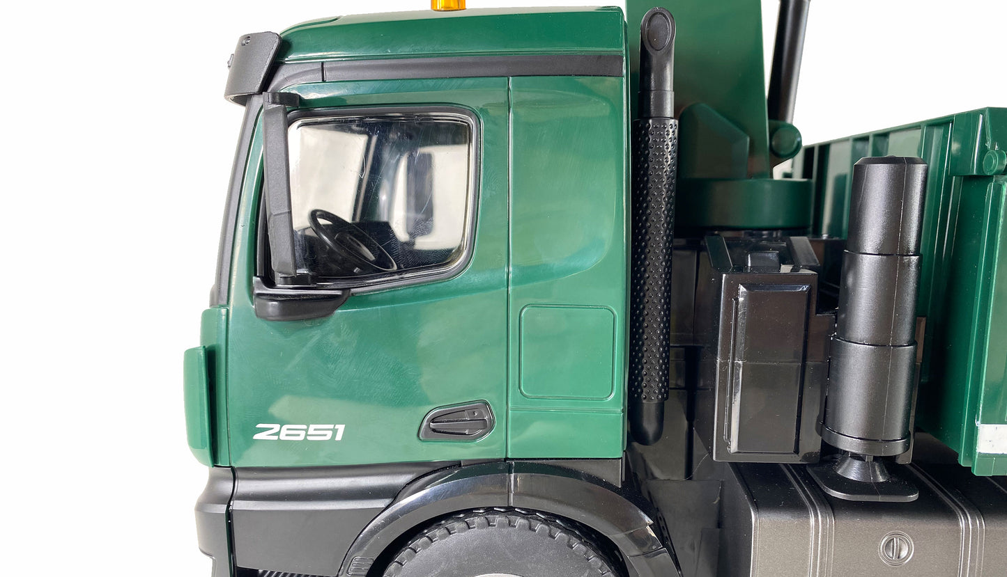 Mercedes-Benz Arocs Lizenz Kranwagen With Kipper RTR Green