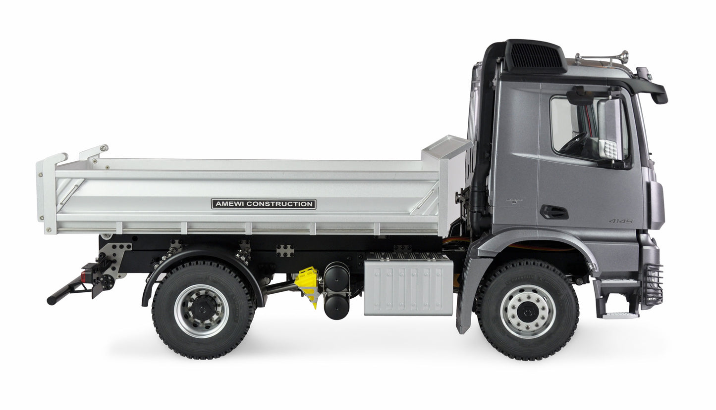 Mercedes-Benz Arocs Hydraulik Muldenkipper Pro 4x4 1:14 RTR Gray