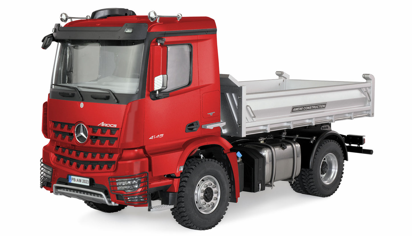 Mercedes-Benz Arocs Hydraulik Muldenkipper Pro 4x4 1:14 RTR Red