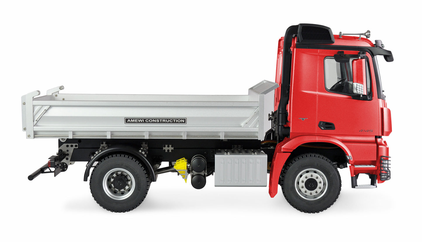 Mercedes-Benz Arocs Hydraulik Muldenkipper Pro 4x4 1:14 RTR Red