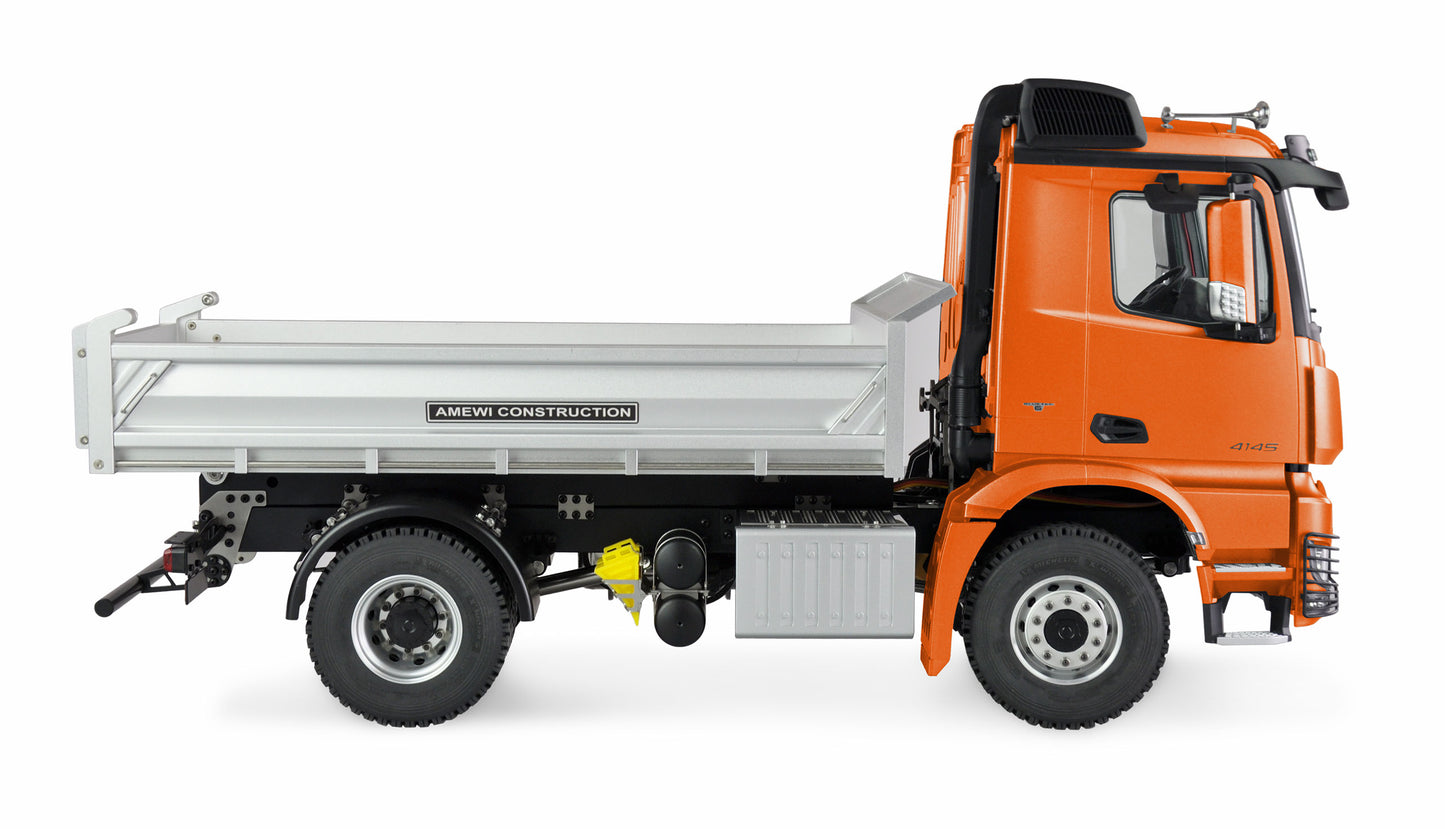 Mercedes-Benz Arocs Hydraulik Muldenkipper Pro 4x4 1:14 RTR Orange