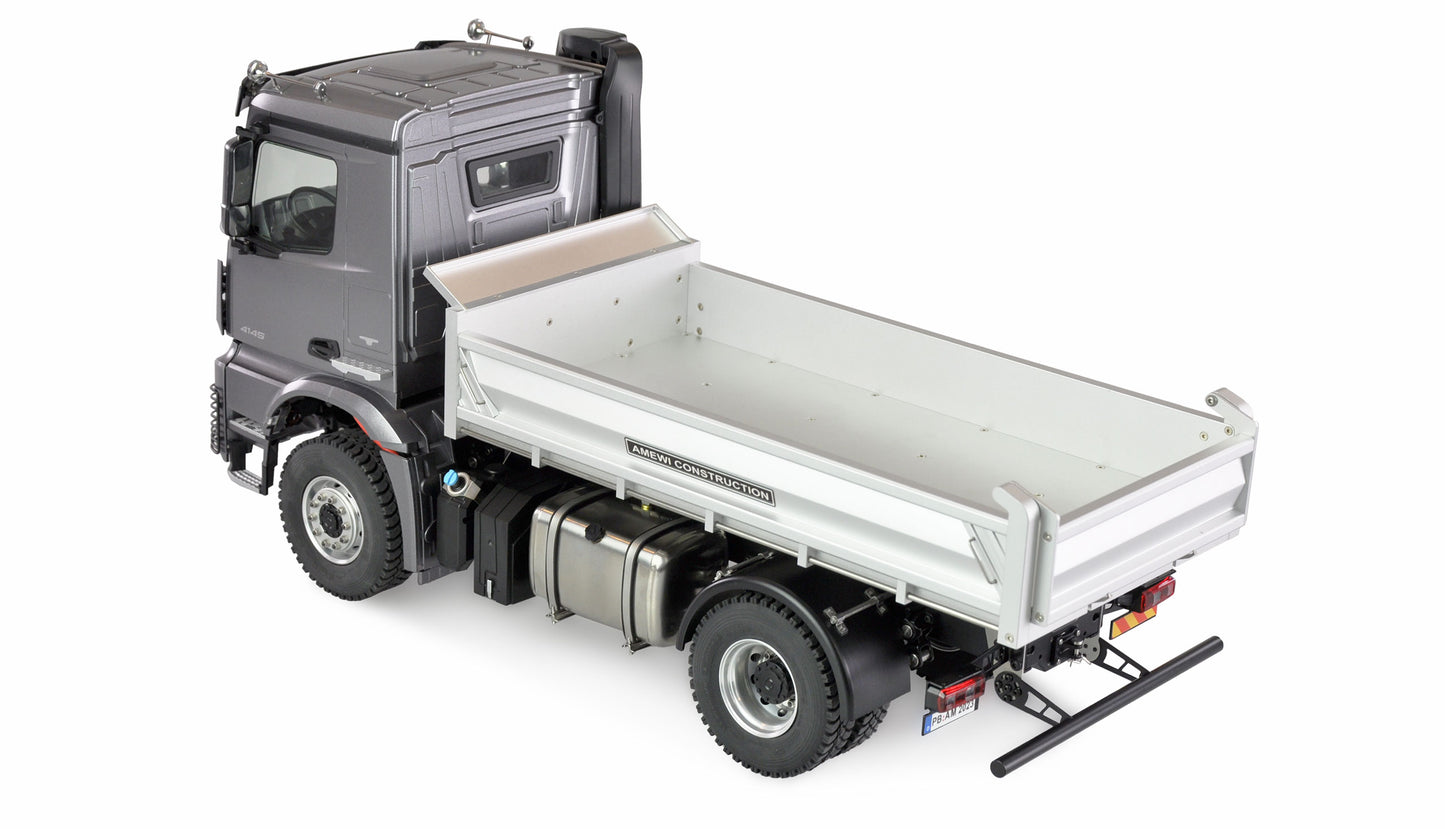 Mercedes-Benz Arocs Hydraulik Muldenkipper Basic 4x2 1:14 RTR Gray