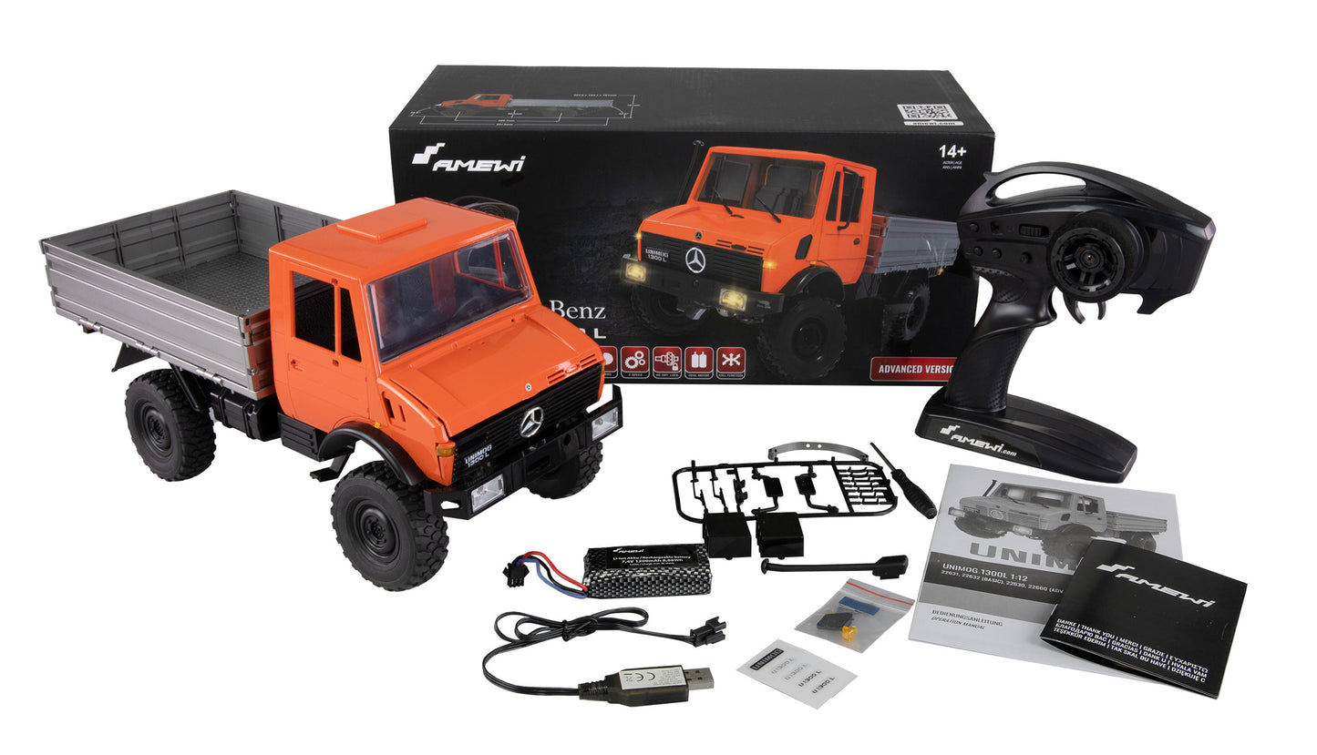 Mercedes-Benz Unimog Advanced 4WD 1:12 RTR Orange