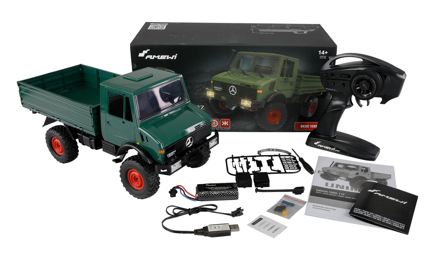 Mercedes-Benz Unimog Basic 4WD 1:12 RTR Green