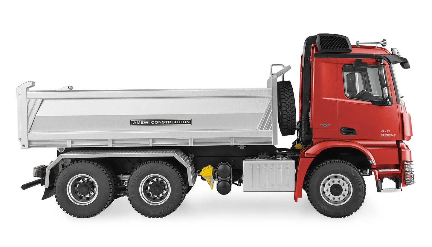Mercedes-Benz Arocs Hydraulik Muldenkipper Pro 6x6 1:14 RTR Red
