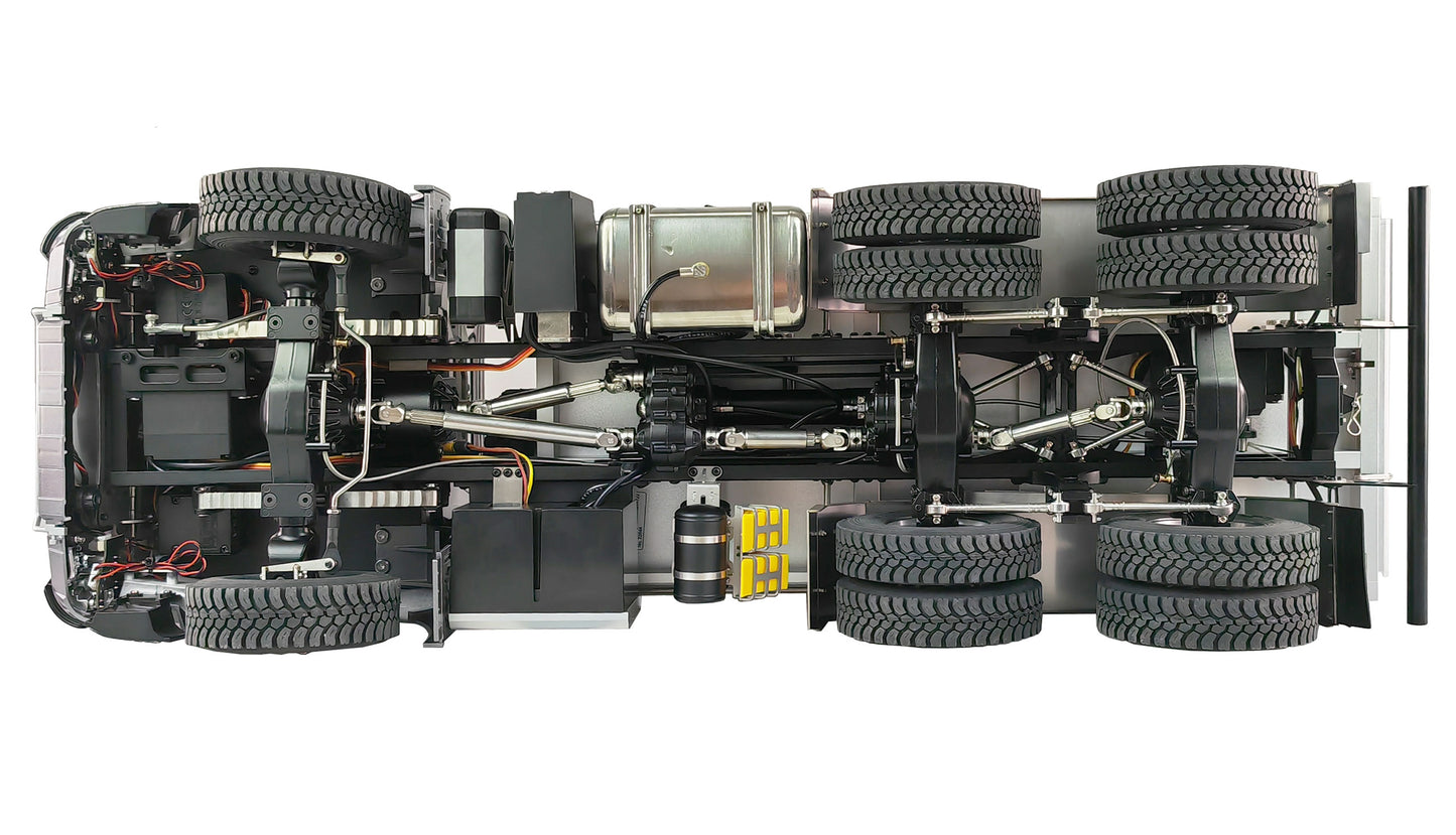 Mercedes-Benz Arocs Hydraulik Muldenkipper Pro 6x6 1:14 RTR Gray